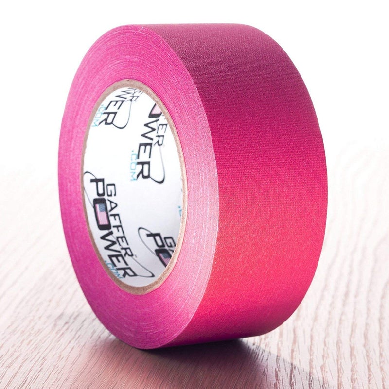 Gaffer Power Real Professional Grade Gaffer Tape, Made in The USA, | Durable, Versatile | Weather Resistant | Leaves No Residue | Fluorescent Pink Tape, 2 in x 30 Yds - Image 1